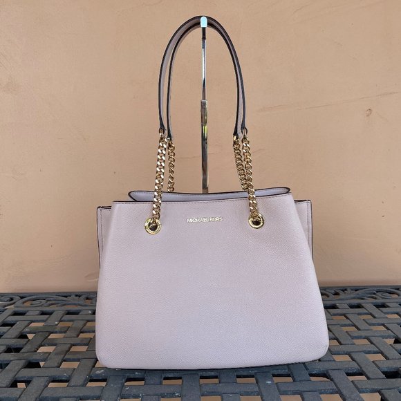 Michael Kors Teagen Long Drop Satchel Bag Pink - Picture 1 of 10